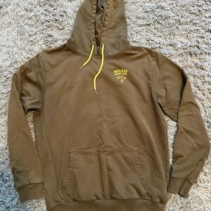 Kill Crew Workout Hoodie - Wolves among sheep - Large - Dark Green/Yellow